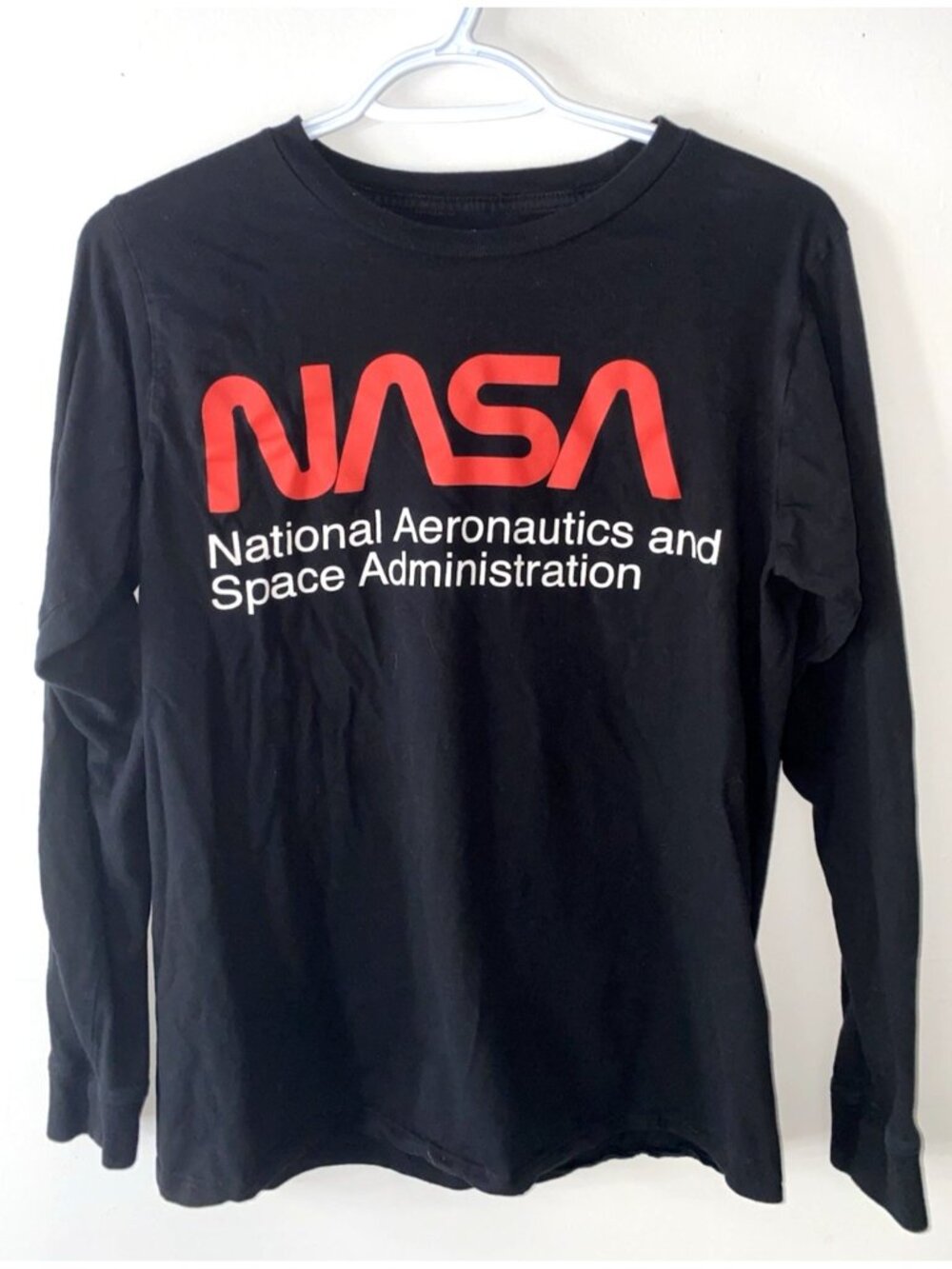 NASA Long Sleeve Men's Size Small T-Shirt Black - Good condition!